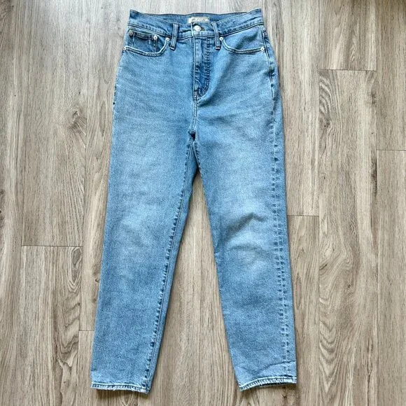 Madewell The Mom Jean Super High Waisted in Basley Wash Size 26